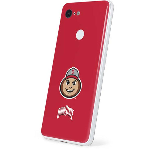 Ohio State University OSUBuckeyes Light Grey Google Pixel 3 Skin